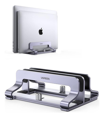 Ugreen Vertical Laptop Stand Holder Desk Dual Aluminum Dock 