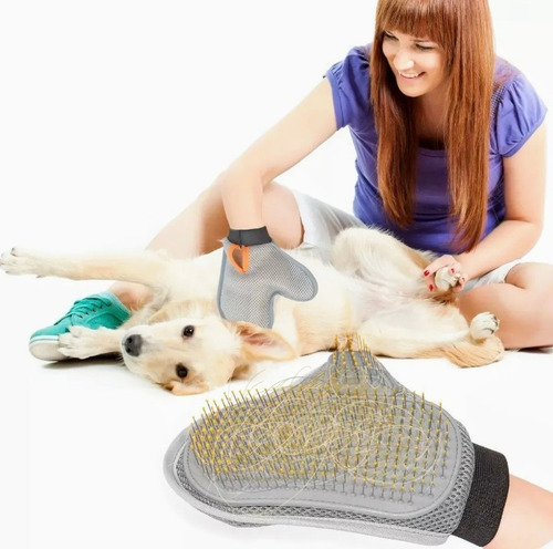 Guante De Aseo Mascota Perro Gato Dientes De Metal Envios