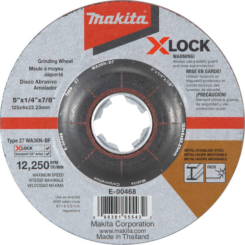 E-00468 X-lock 5  X 1/4  X 7/8  Tipo 27 Propósito General 36