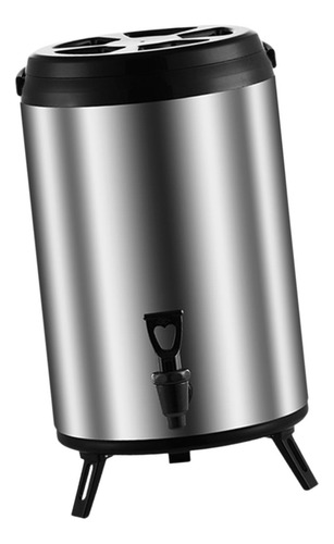 Dispensador De Bebidas Frías Y Calientes, Balde De 8l Plata