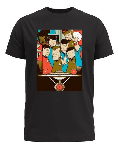 Camiseta Preta Filme Star Trek Jornada Nas Estrelas Df454