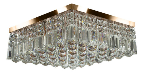 Lustre De Cristal Legitimo Wonderwall 40x40 Cobre