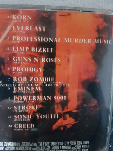 End Of Days Banda Sonido Film Korn,robzombie,prodigy Y+ Usa