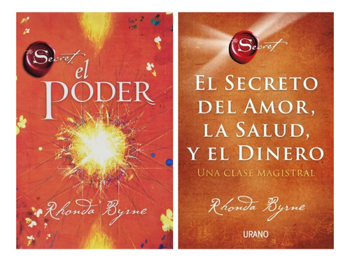 Poder + Secreto Amor Salud Dinero - Byrne - Urano - 2 Libr 