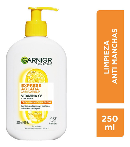 Gel Limpiador Hidratante Garnier Vit C Express Aclara