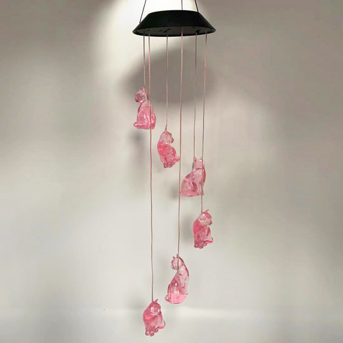 Lámpara Led De Viento Que Cambia De Color Con Forma De Campa