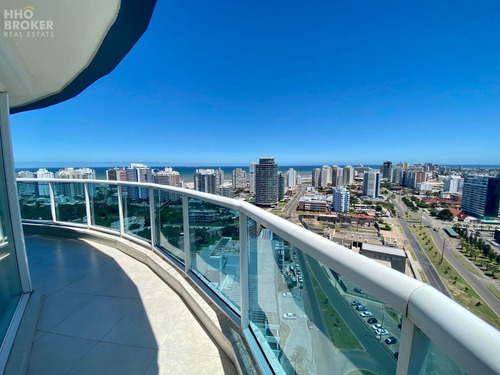 Imagen 19 de 30 de Apartamento En Venta 3 Dormitorios Y Servicio Playa Mansa Piso Alto Con Parrillero Propio - Punta Del Este Mansa