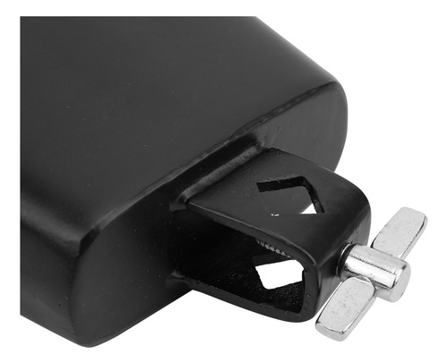 Musical De Percusión Metal Cowbell Black Cattle Bell De 7 Pu