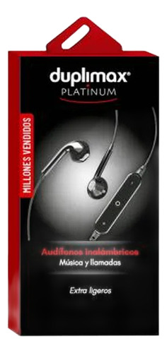 Audifonos Inalambrico Bluetooth Duplimax Manos Libres 113030 Negro