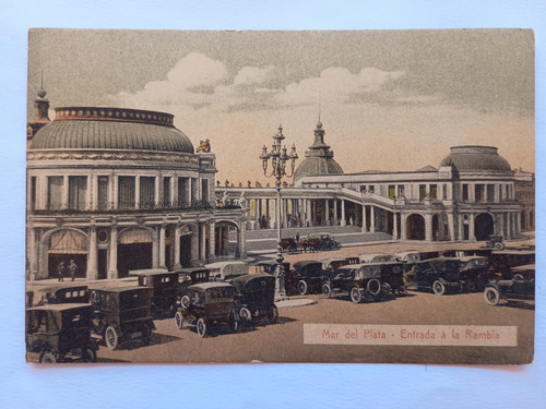Mar Del Plata 1910 Postal Entrada A La Rambla L. Rey 9