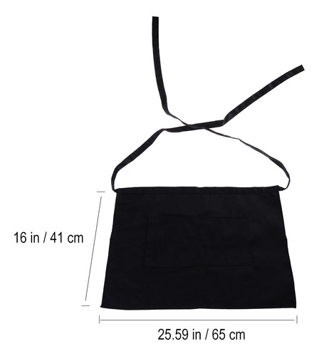 Delantal Unisex De Cintura Corta Con Bolsillo Para Chef, Cam