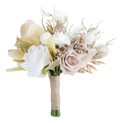 Ramo De Boda Flores Artificiales Flores De Seda, Ramo De