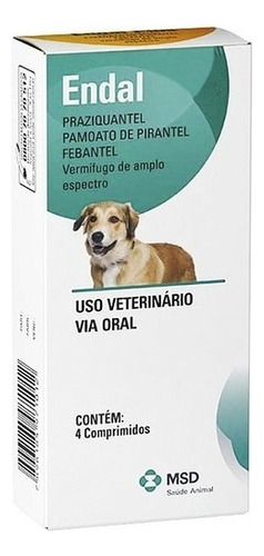 Desparasitante Endal Perros Hasta 10 Kg 1 Tableta