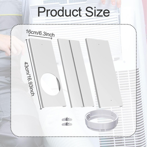 Kit De Janela Para Ar Condicionado Portátil, Painéis De