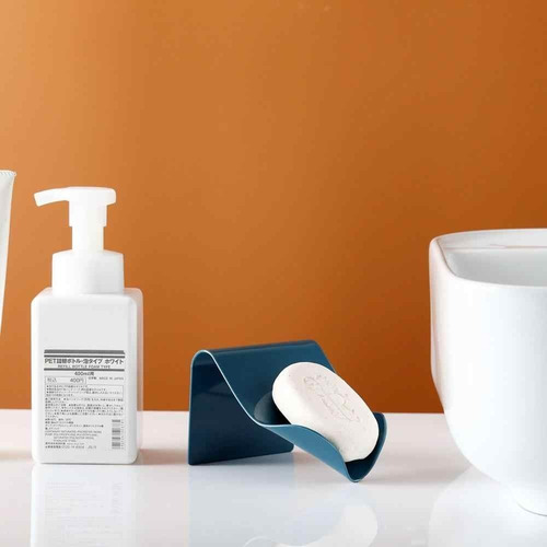 Imagen 5 de 8 de Jabonera Estilo Drenaje Con Adhesivo Baño Ducha Lavamano