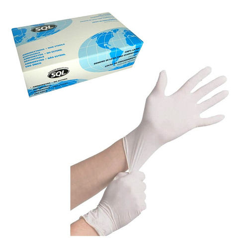 Caja De Guantes De Latex  X 100 Calidad Premium Sql St