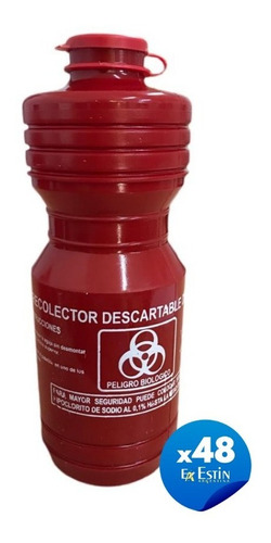 Descartador De Agujas Plastico 1 Litro X 48 Un