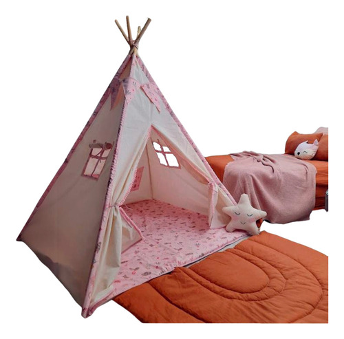 Carpa India Con Base Acolchonada, Tipi, Pijamada, Teepee 