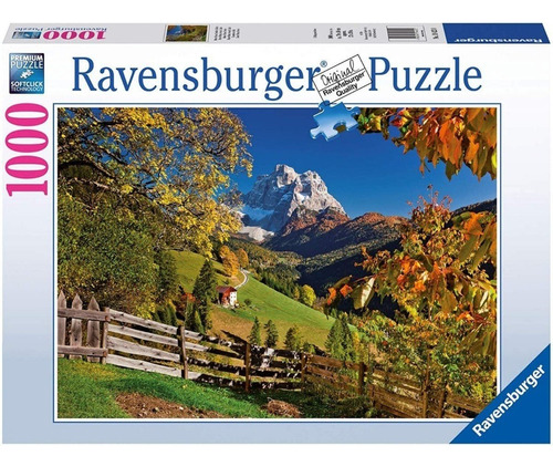 Rompecabezas Ravensburger 1000 Piezas Montañas En Otoño