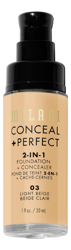Base De Maquillaje Líquida Milani Conceal + Perfect Light Be
