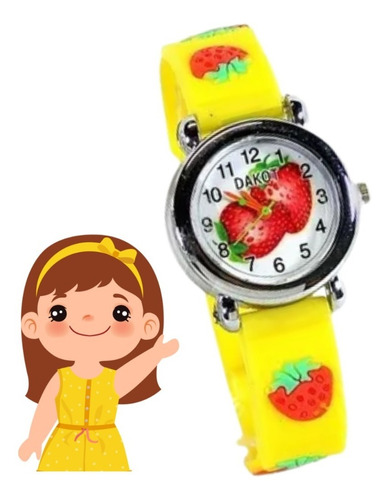 Reloj Infantil Dakot Caucho Análogo Modelo Da02 Colores Surt