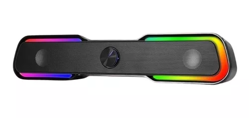 Barra De Sonido Gaming Parlante 2 X2 Led Rgb Pc Full