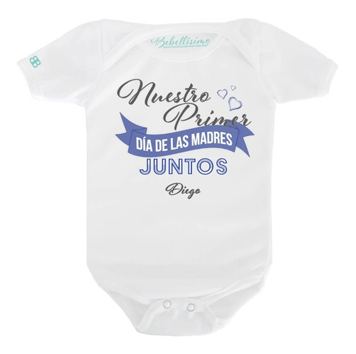 Pañalero Personalizado Bebé Primer Día De Las Madres Juntos