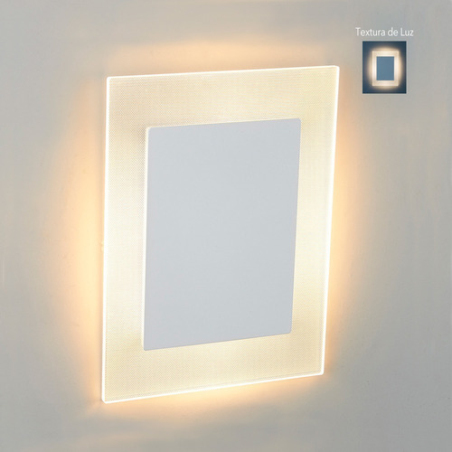 Aplique Pared Led Interior, Sobreponer, 10w, Luz Cálida