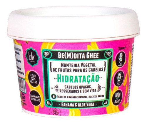 Lola Bemdita Ghee Mascara Hidratante Vegetal Pelo X 100gr 3c