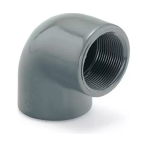 Codo Roscado 1/2'' X 90 Pvc Cedula 80 Industrial Agua 13mm