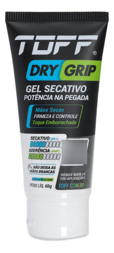 Toff Dry Grip Gel Secativo E Potencializador De Pegada