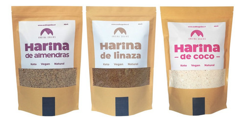 Harinas De Almendra + Coco + Linaza 3 Kg Andina Grains