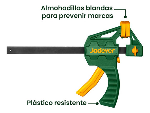 Prensa Sargento Rápida 18 Pulgadas 60x450mm Jadever