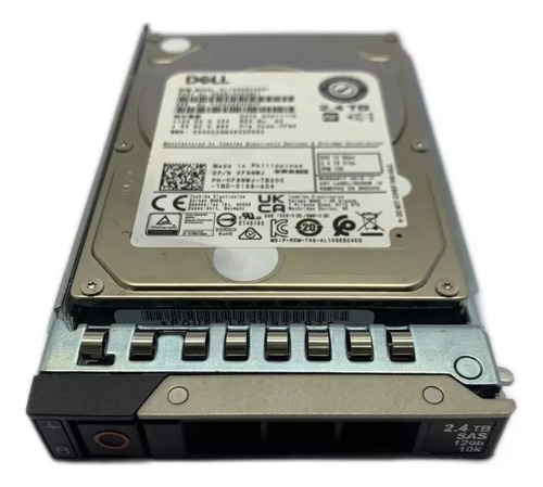 Hd Servidor Dell 2.4tb Sas 12gbs 10k 2,5 F9nwj Al15seb24eqy Cor Prateado