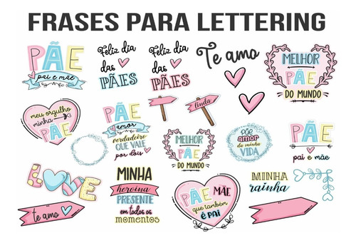  Arquivo Digital Lettering  Pãe  Dia Dos Pais Png