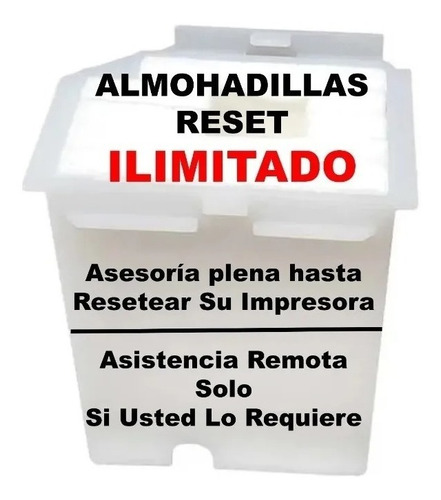 Imagen 3 de 3 de Reset Almohadillas L1800-l3110-l3150-l3160 L4150-l4160-l5190