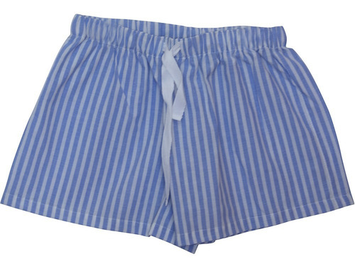 Imagen 2 de 10 de Short Con Lazo Annis Pijama Jelue Dama Verano Mujer Rayado