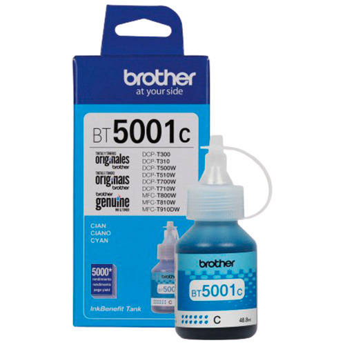 Tinta Brother Bt5001 Cian | Dcp-t220/ T520/ T720/ T925