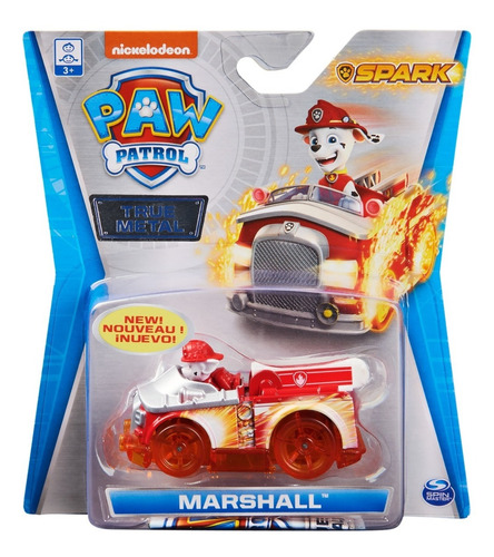 Paw Patrol Patrulla Canin Vehiculo Marshall Spark True Metal