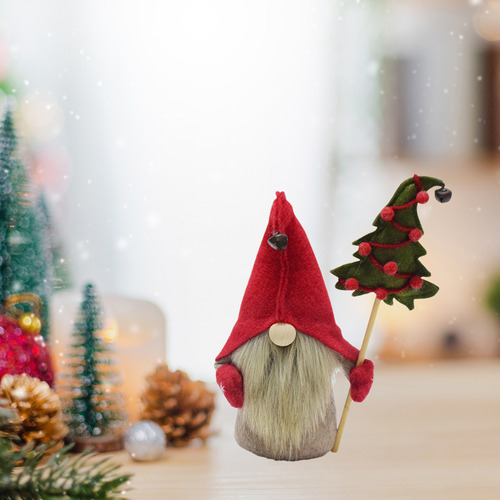 Disfraz Navideño Para Muñeco Sin Rostro, Viejo Del Bosque, G