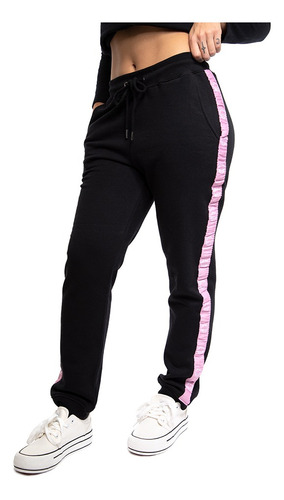 Pantalon Jogger Mujer Spitfire 360 Big Head Laterales Negro