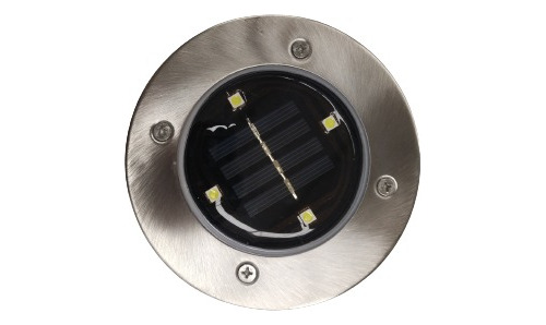 2 Lampara Solar 4 Led Con Sensor De Movimiento