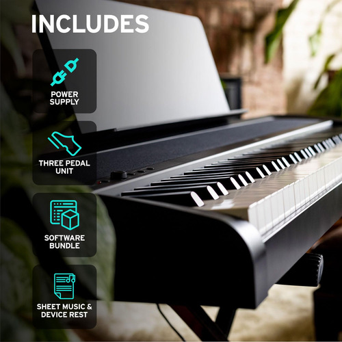 Korg Piano Digital Portátil B2 Con Teclado Ponderado De