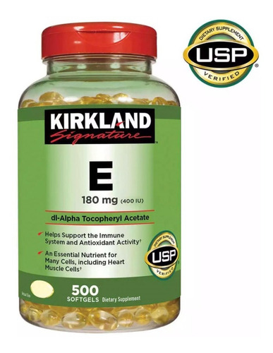 Vitamina E Kirkland X 500 Sofgels O - Unidad a $180