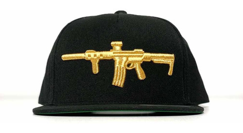 Gorra Yupoong Línea M16 Snapback Black Gold 