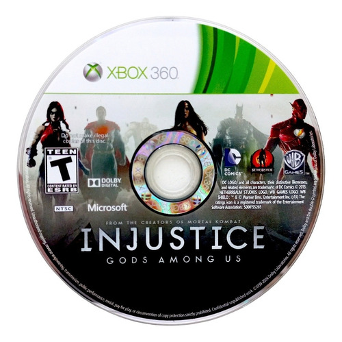 Injustice Gods Among Us Caja Metálica Xbox 360 En Español (Reacondicionado)