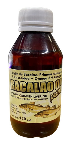 Aceite De Higado Bacalao Premium Oil Noruego Epa Dha X 150ml