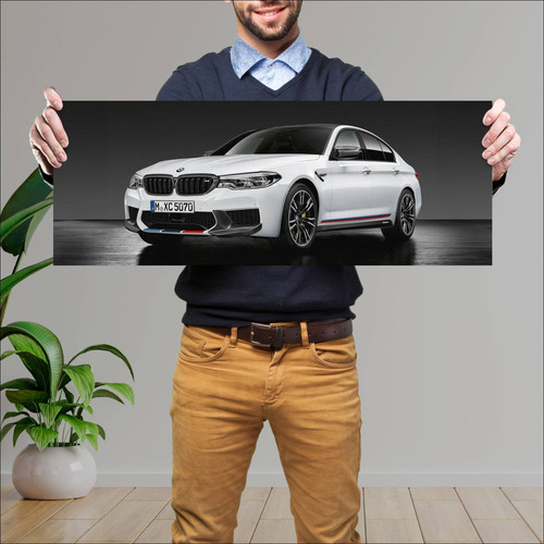 Cuadro 30x80cm Auto 2018 Bmw M5 M Performance Pa 655