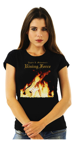 Polera Mujer Yngwie Malmsteen Rising Force Rock Impresión Di