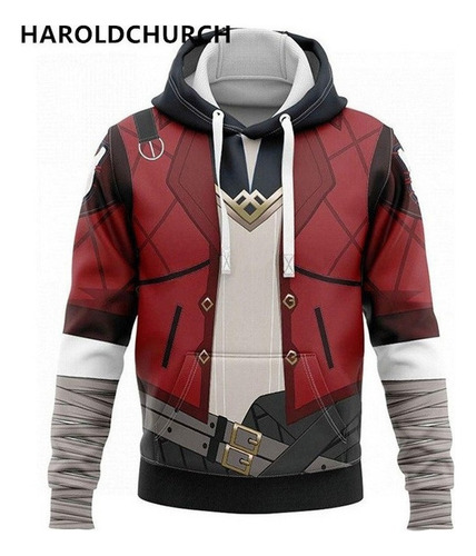 Sudadera Con Capucha Arcane Lol Jinx Jayce Vi Para Cosplay I